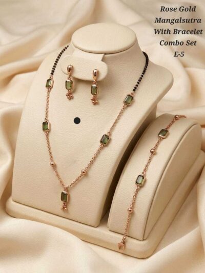 Aadhya Rose Gold Mangalsutra Set