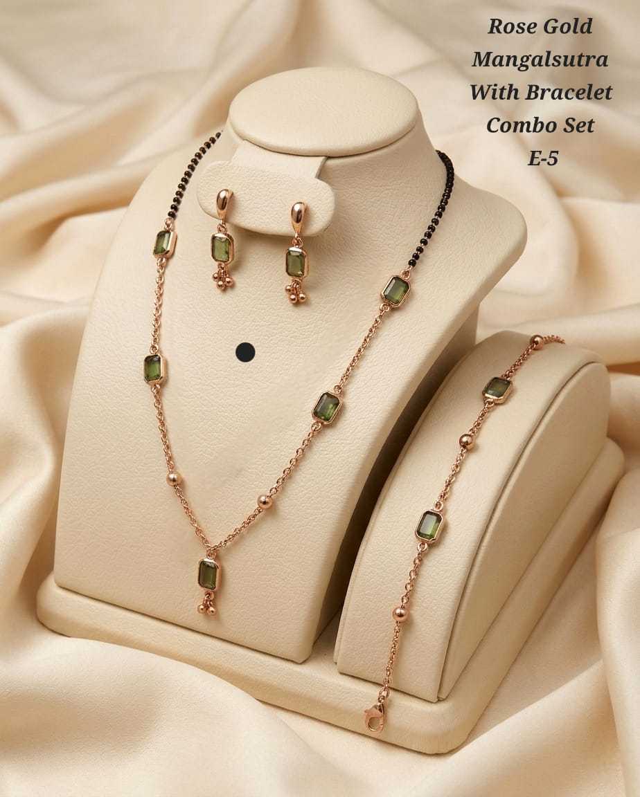 Aadhya Rose Gold Mangalsutra Set 1 Aadhya Rose Gold Mangalsutra Set