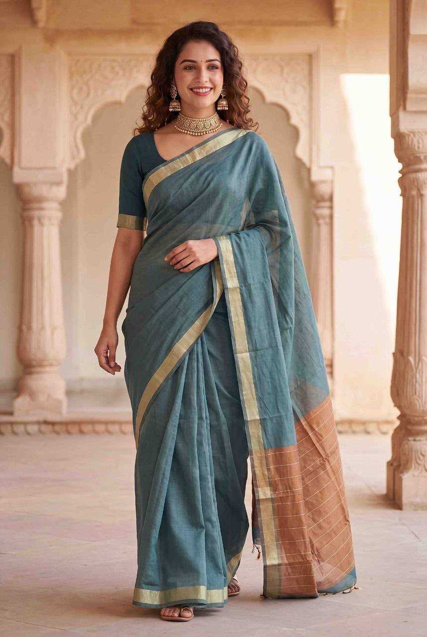 Aarohi Soft Cotton Saree 2 Aarohi Soft Cotton Saree - Image 2