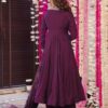 Pravio Aarvika Vichitra embroidered Anarkali kurti set back