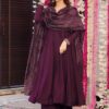 Pravio Aarvika Vichitra embroidered Anarkali kurti set detail