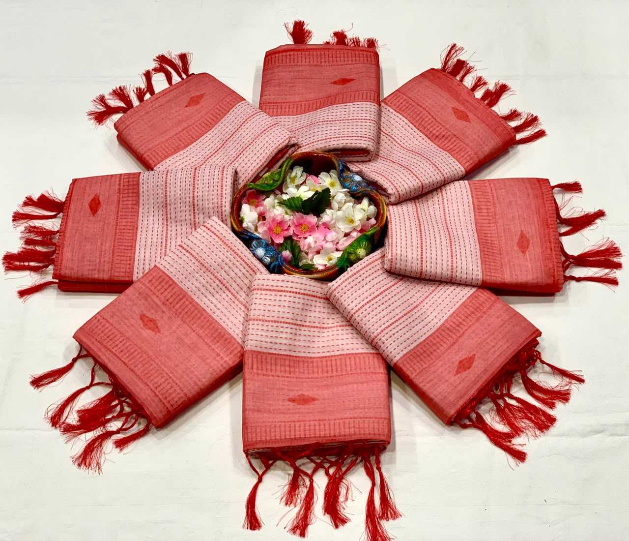 Ananya Premium Linen Cotton Saree 3 Ananya Premium Linen Cotton Saree - Image 3