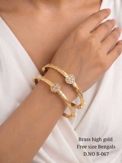 Anaya Teardrop Stone Bangle Set