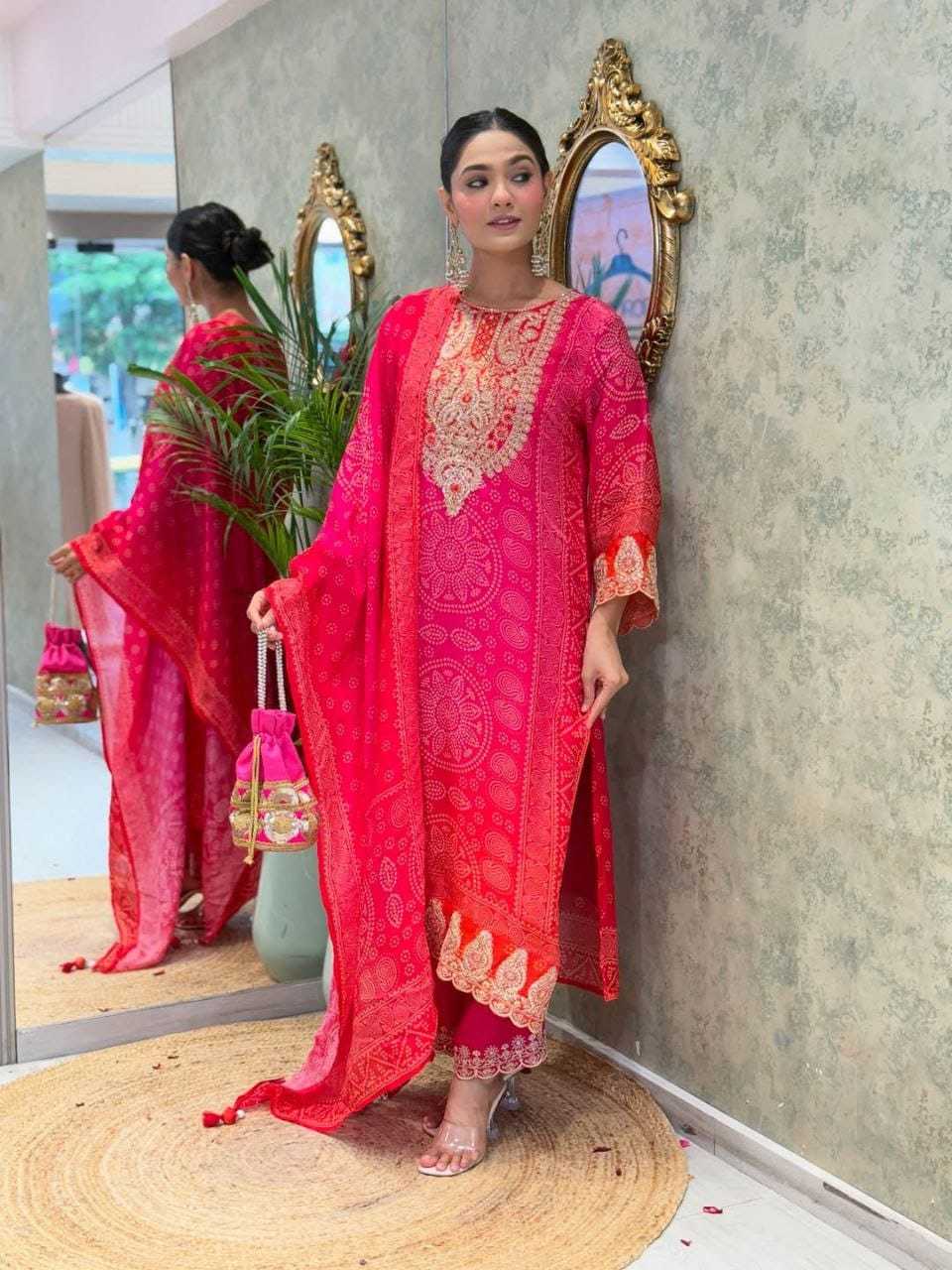 Chinnon Silk Digital Print Suit Set 4 Chinnon Silk Digital Print Suit Set - Image 4