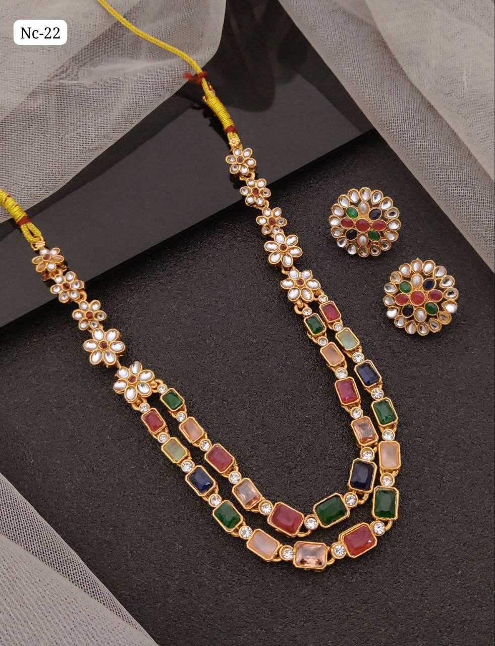 Devika Multicolor Kundan Necklace Set 1 Devika Multicolor Kundan Necklace Set