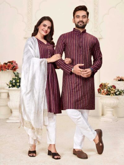 Dhruv Tara Linen Cotton Couple Set