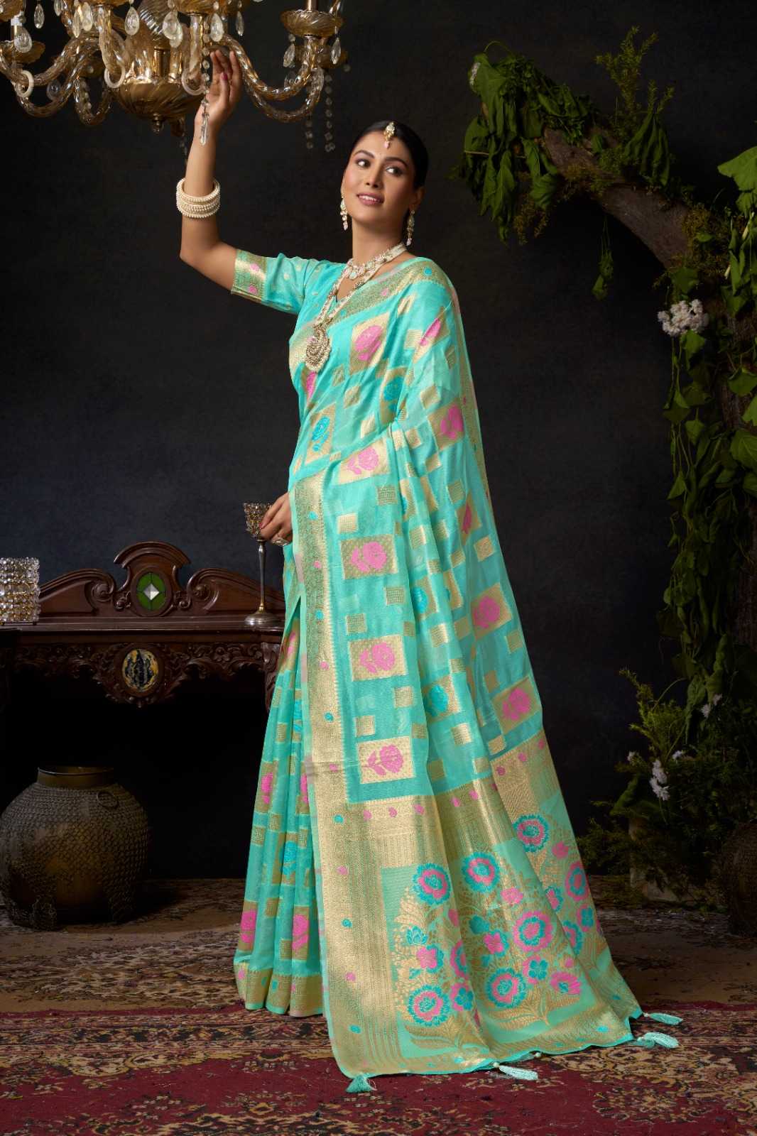 Gauri Organza Khadi Saree 1 Gauri Organza Khadi Saree