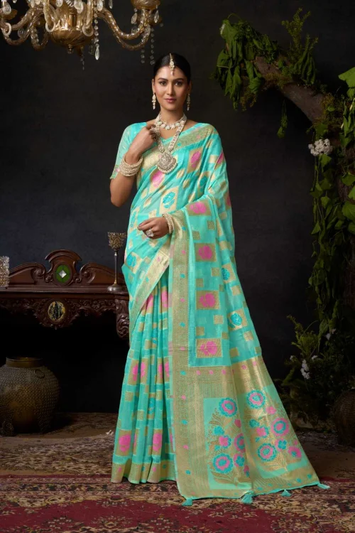 Gauri Organza Khadi Saree 3 Gauri Organza Khadi Saree - Image 3