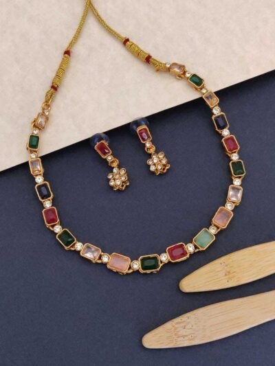 Ira Multicolor Crystal Necklace Set