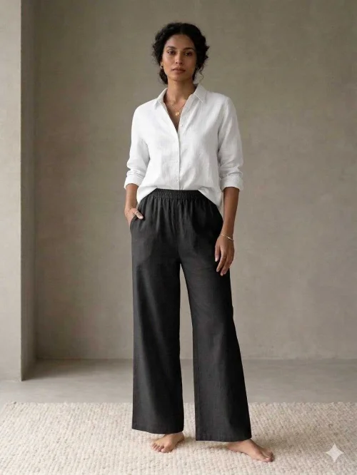 Mira Cotton Drawstring Shirt 1 Mira Cotton Drawstring Shirt