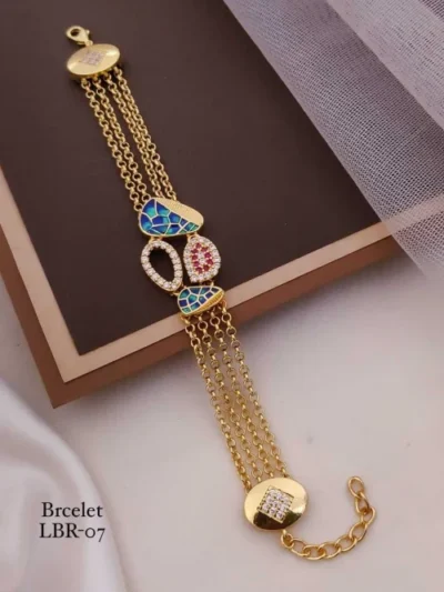 Nandini Blue Enamel Bracelet
