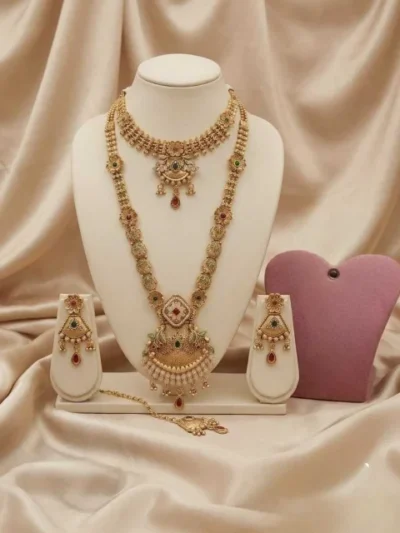 Rajvi Temple Necklace Set