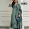 Pravio premium cotton mirror work Anarkali kurti set