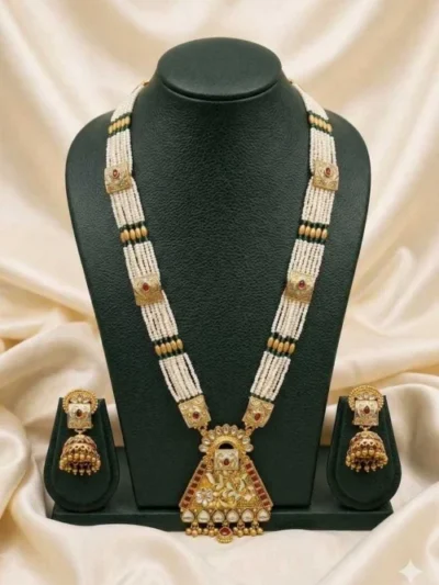 Vamika Pearl Long Necklace Set