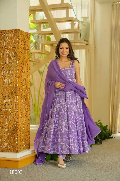 Vanya Heavy Vichitra Silk Gown Set 1 Vanya Heavy Vichitra Silk Gown Set